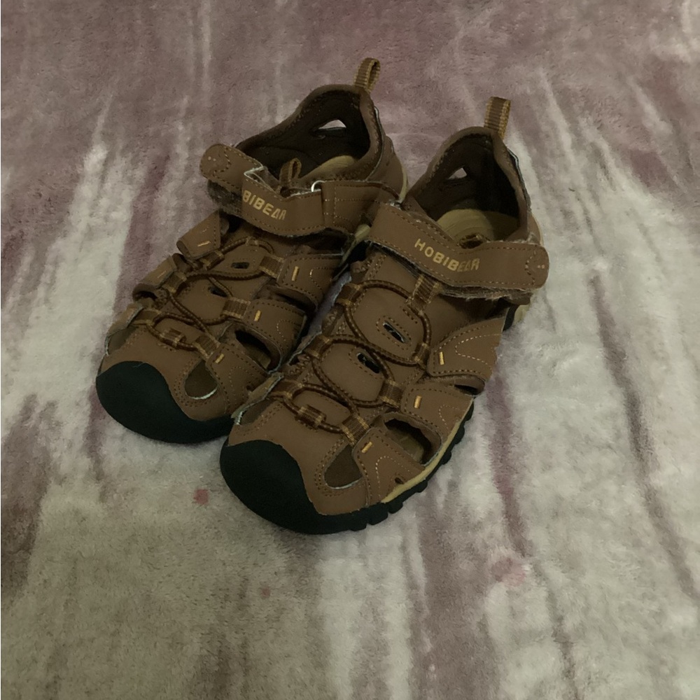 Hobibear Brown Kids Adventure Sandals